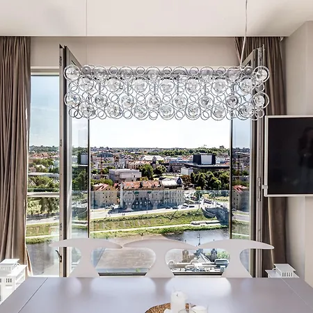 Cohost I Luxury City, River Views I W-100m2 Living Space & Terrace I Garage Parking Vilnius