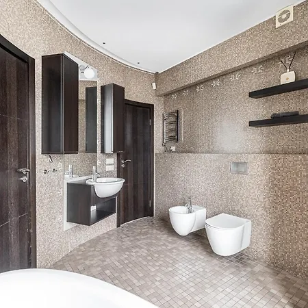 Appartement Cohost I Luxury City, River Views I W-100m2 Living Space & Terrace I Garage Parking Vilnius